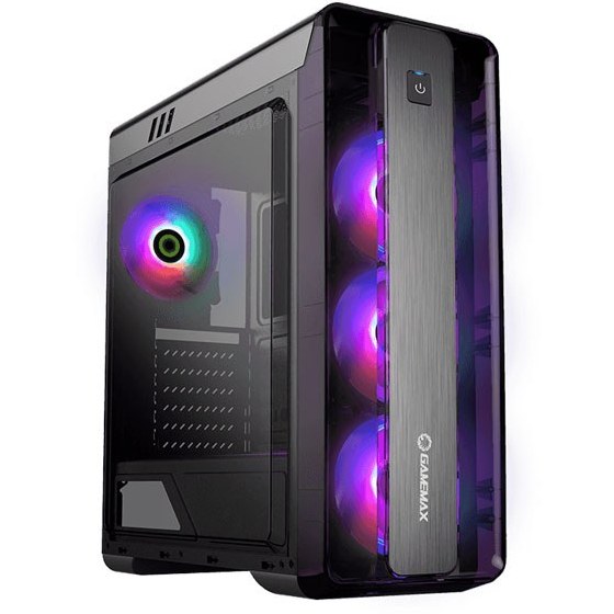 قاب کیس CASE GAMEMAX MOONLIGHT FRGB BLACK