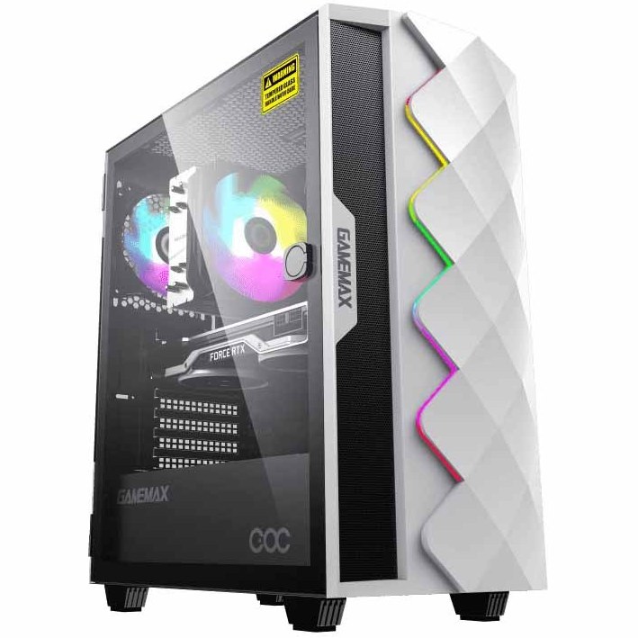 قاب کیس CASE GAMEMAX DIAMOND COC WHITE