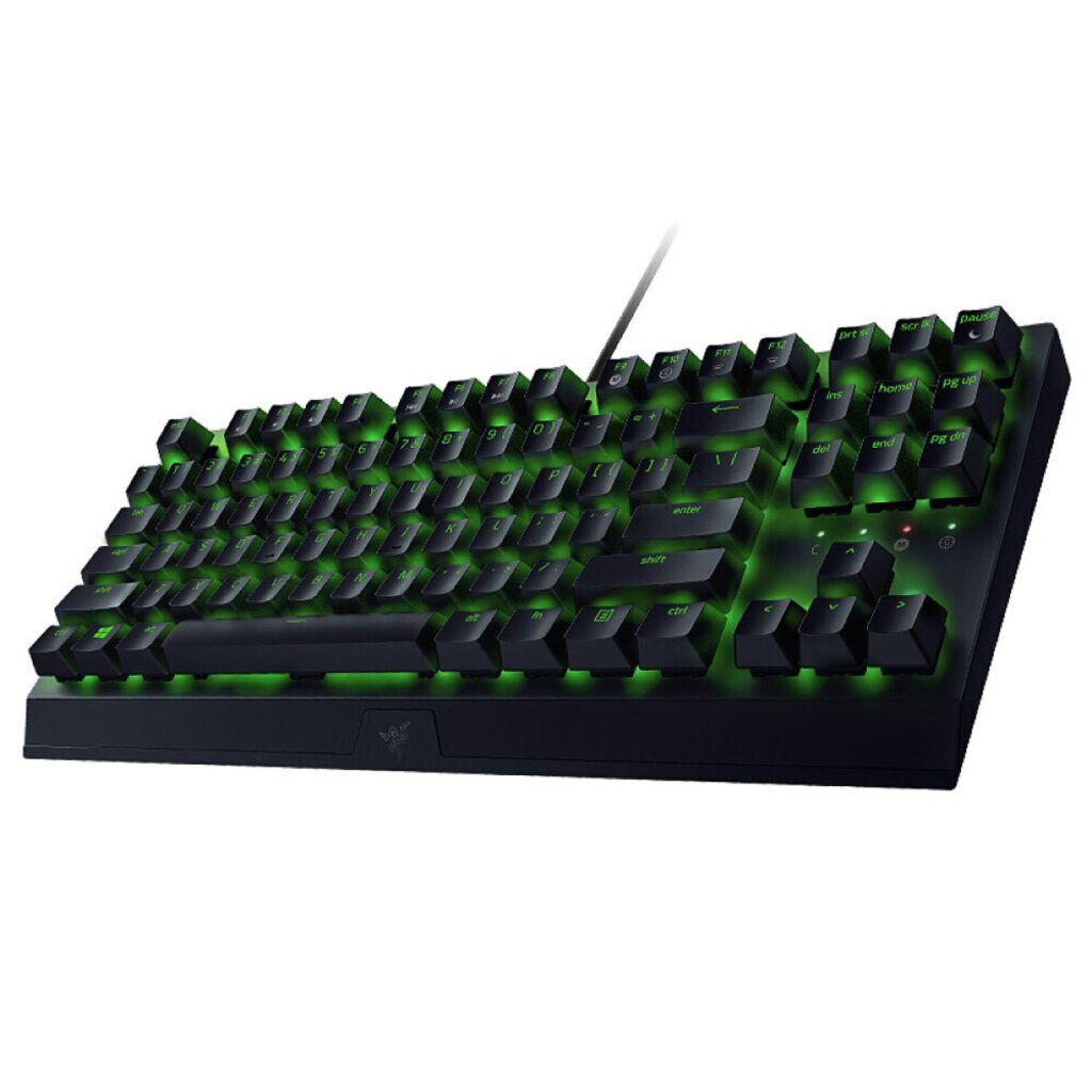 کیبورد گیمینگ ریزر مدل BlackWidow X TKL GREEN Switch