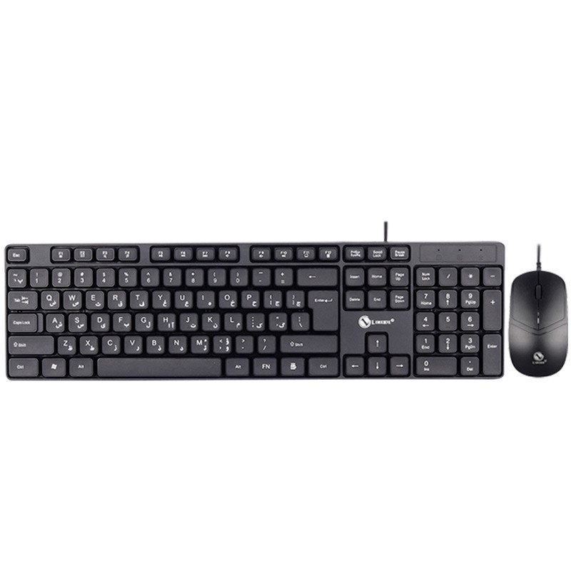 کیبورد و ماوس سیم دار مدل KEYBOARD MOUSE T-15